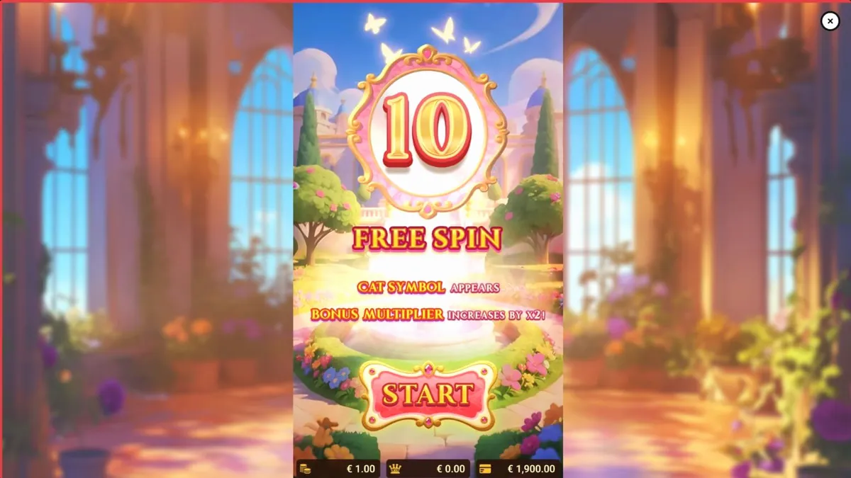 Tampilan antarmuka permainan slot Royal Paws Maxways pada perangkat seluler